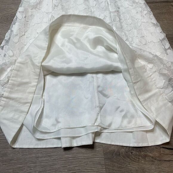 Cache White Sweetheart Neckline Floral Lace Sundress Size 10 NEW with Tag - Picture 5 of 11